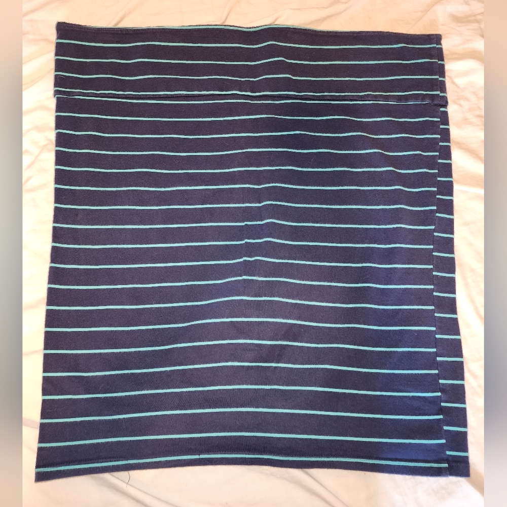 Torrid blue&teal stripe pencil skirt
